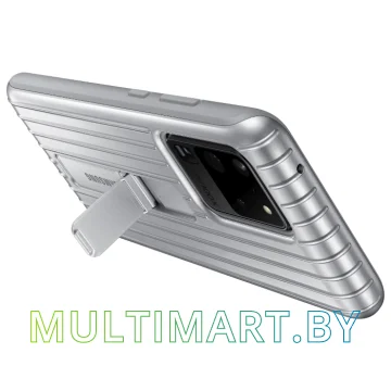 Чехол Samsung Protective Standing Cover для Galaxy S20 Ultra (серебристый) картинка 5